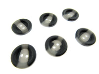 Round Arran Easy Match Two Tone Buttons - Chunky Coat Ring Edge Buttons - CP30