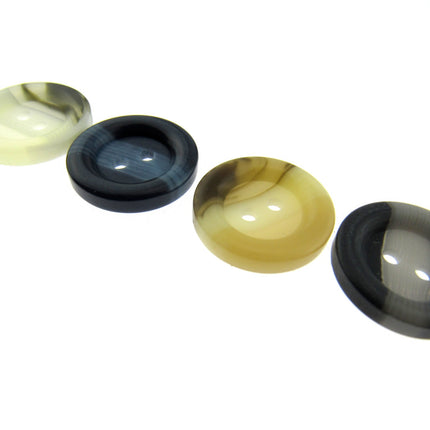 Round Aran Easy Match Two Tone Buttons Chunky Coat Ring Edge Buttons CP30 - ThreadandTrimmings