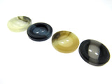 Round Arran Easy Match Two Tone Buttons - Chunky Coat Ring Edge Buttons - CP30