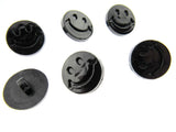 Round Happy Face Buttons - 20mm Smiling Face Plastic Button with Shank - (CN32)