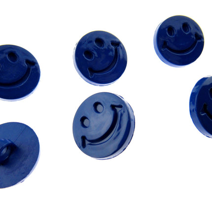 Round Happy Face Buttons 20mm Smiling Face Plastic Button with Shank - (CN32) - ThreadandTrimmings