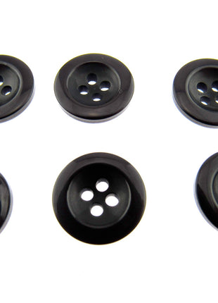 Round Trouser Buttons with Four Holes 18mm (11/16") 7 Colours Available P102 - ThreadandTrimmings