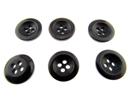 Round Trouser Buttons with Four Holes 18mm (11/16") 7 Colours Available P102 - ThreadandTrimmings