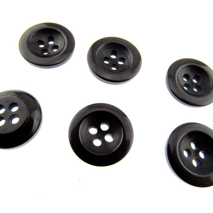 Round Trouser Buttons with Four Holes 18mm (11/16") 7 Colours Available P102 - ThreadandTrimmings