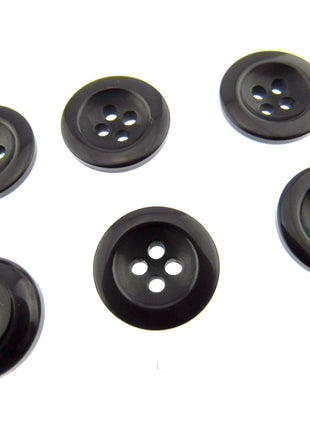 Round Trouser Buttons with Four Holes 18mm (11/16") 7 Colours Available P102 - ThreadandTrimmings