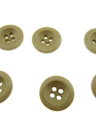 Round Trouser Buttons with Four Holes 18mm (11/16") 7 Colours Available P102 - ThreadandTrimmings