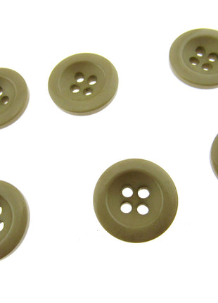 Round Trouser Buttons with Four Holes 18mm (11/16") 7 Colours Available P102 - ThreadandTrimmings