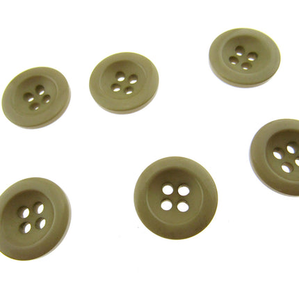 Round Trouser Buttons with Four Holes 18mm (11/16") 7 Colours Available P102 - ThreadandTrimmings