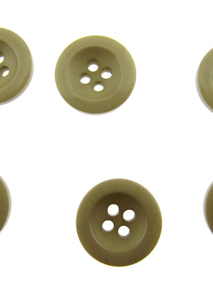 Round Trouser Buttons with Four Holes 18mm (11/16") 7 Colours Available P102 - ThreadandTrimmings