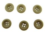 Round Four Hole Trouser Brace Buttons - 18mm (11/16") - 7 Colours Available P102