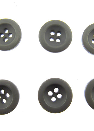Round Trouser Buttons with Four Holes 18mm (11/16") 7 Colours Available P102 - ThreadandTrimmings
