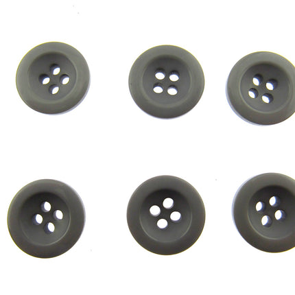 Round Trouser Buttons with Four Holes 18mm (11/16") 7 Colours Available P102 - ThreadandTrimmings