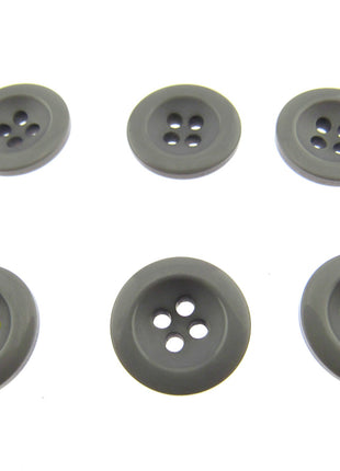Round Trouser Buttons with Four Holes 18mm (11/16") 7 Colours Available P102 - ThreadandTrimmings