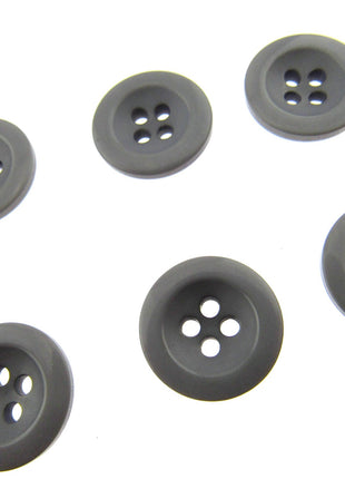 Round Trouser Buttons with Four Holes 18mm (11/16") 7 Colours Available P102 - ThreadandTrimmings