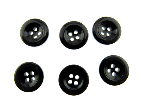 Round Trouser Buttons with Four Holes 18mm (11/16") 7 Colours Available P102 - ThreadandTrimmings