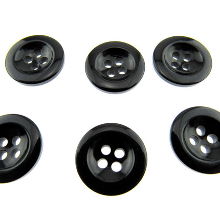 Round Trouser Buttons with Four Holes 18mm (11/16") 7 Colours Available P102 - ThreadandTrimmings