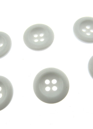 Round Trouser Buttons with Four Holes 18mm (11/16") 7 Colours Available P102 - ThreadandTrimmings