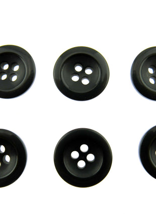 Round Trouser Buttons with Four Holes 18mm (11/16") 7 Colours Available P102 - ThreadandTrimmings