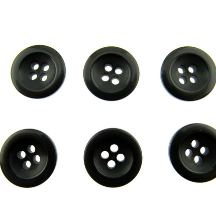 Round Trouser Buttons with Four Holes 18mm (11/16") 7 Colours Available P102 - ThreadandTrimmings