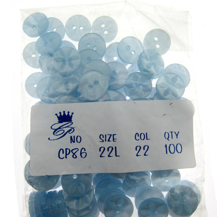Round Baby Star Buttons 100 Button Per Packs Choice of Colours & Sizes - ThreadandTrimmings