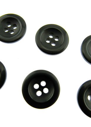 Round Trouser Buttons with Four Holes 18mm (11/16") 7 Colours Available P102 - ThreadandTrimmings