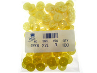 Round Star Baby Buttons - 100 Button Packs - Choice of Colours & Sizes