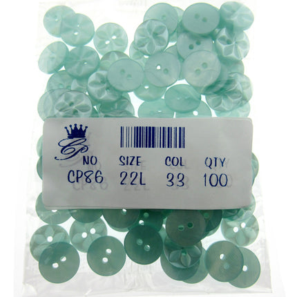 Round Baby Star Buttons 100 Button Per Packs Choice of Colours & Sizes - ThreadandTrimmings