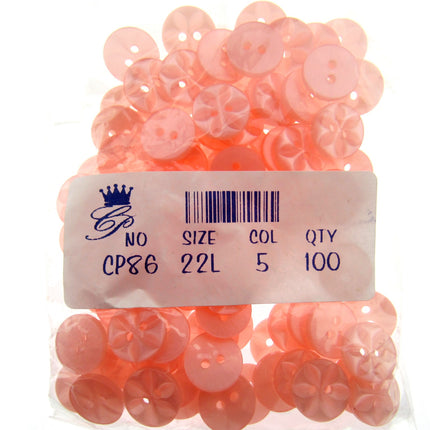 Round Baby Star Buttons 100 Button Per Packs Choice of Colours & Sizes - ThreadandTrimmings