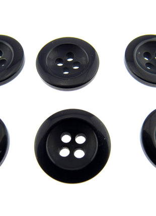 Round Trouser Buttons with Four Holes 18mm (11/16") 7 Colours Available P102 - ThreadandTrimmings