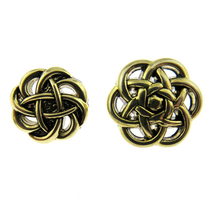 Celtic Style Filigree Button Antique Gold Plastic With Shank 18mm/20mm CX15