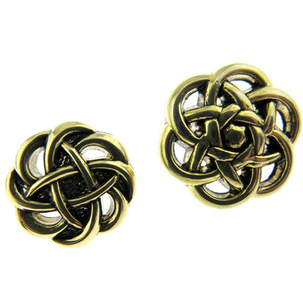 Celtic Style Filigree Button Antique Gold Plastic With Shank 18mm/20mm CX15