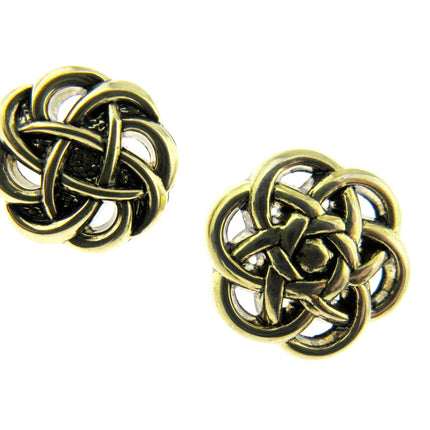 Celtic Style Filigree Button Antique Gold Plastic With Shank 18mm/20mm CX15