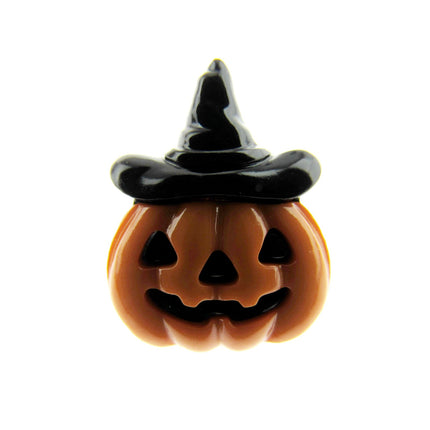 Halloween Pumpkin Buttons & Happy Smiley Face with Witches Hat 20mm Shank 612034 - ThreadandTrimmings