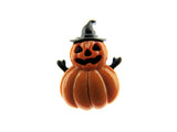 25mm Halloween Button with Pumpkin Witch 609540