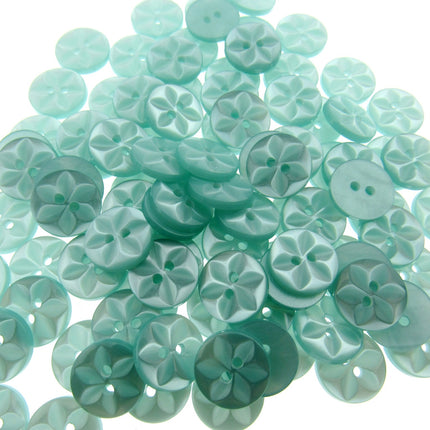 Round Baby Star Buttons 100 Button Per Packs Choice of Colours & Sizes - ThreadandTrimmings