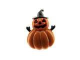 25mm Halloween Button with Pumpkin Witch 609540