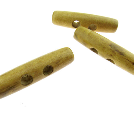 Wooden Duffle Coat Toggle Button with 2 Drilled Holes CW22