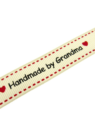 Bertie's Ivory "Handmade by Grandma with Love Symbol" - 16mm - BTB156 - ThreadandTrimmings