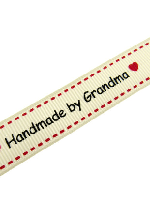 Bertie's Ivory "Handmade by Grandma with Love Symbol" - 16mm - BTB156 - ThreadandTrimmings