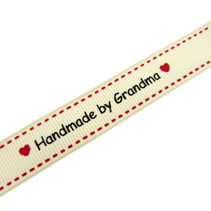 Bertie's Ivory "Handmade by Grandma with Love Symbol" - 16mm - BTB156 - ThreadandTrimmings