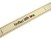 Bertie's  Ivory "Knitted with Love" 16mm - Grosgrain - BTB150
