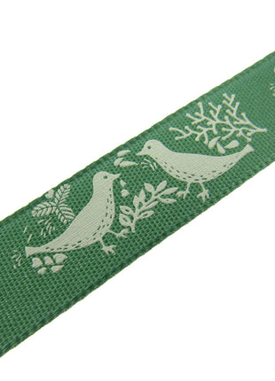 Christmas Turtle Dove Ribbon by Berisfords - 3m Length - 15mm Wide - Peace