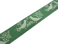 Christmas Turtle Dove Ribbon by Berisfords - 3m Length - 15mm Wide - Peace