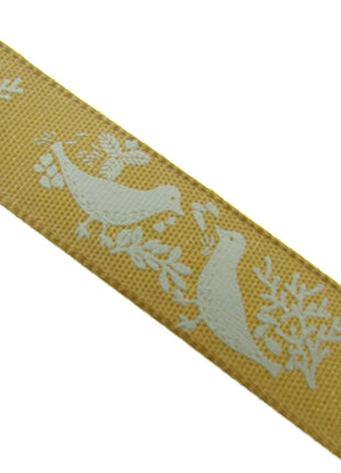 Christmas Turtle Dove Ribbon by Berisfords - 3m Length - 15mm Wide - Peace