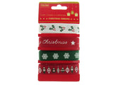 Mixed Christmas Ribbon by Italian Options - 12mm x 4 Designs x 2m Lengths
