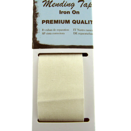 Iron On Cotton Mending Repair Tape - Measured & Cut From Factory Fresh Roll 35mm - ThreadandTrimmings