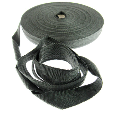 Soft Cotton Rich Herringbone Twill Webbing Strap For Bags - 25mm Wide - ThreadandTrimmings