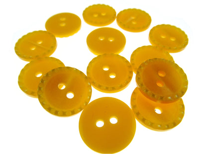 Round Two Tone Shimmer Bead Edge Buttons -- Choice of 9 Bright Colours 3 Sizes - ThreadandTrimmings
