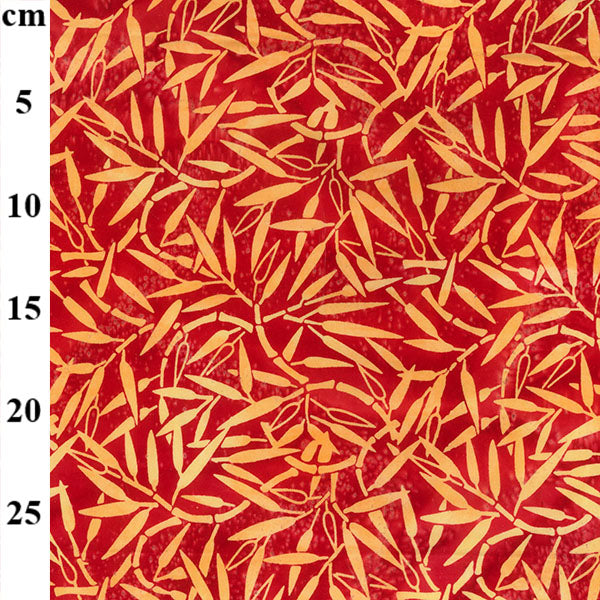 Bamboo Batik Cotton Fabric in Burnt Orange by John Louden 100% Cotton JLB0122 - ThreadandTrimmings