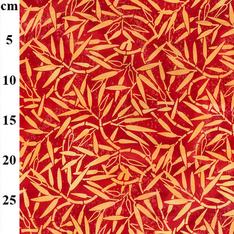 Bamboo Batik Cotton Fabric in Burnt Orange by John Louden 100% Cotton JLB0122 - ThreadandTrimmings